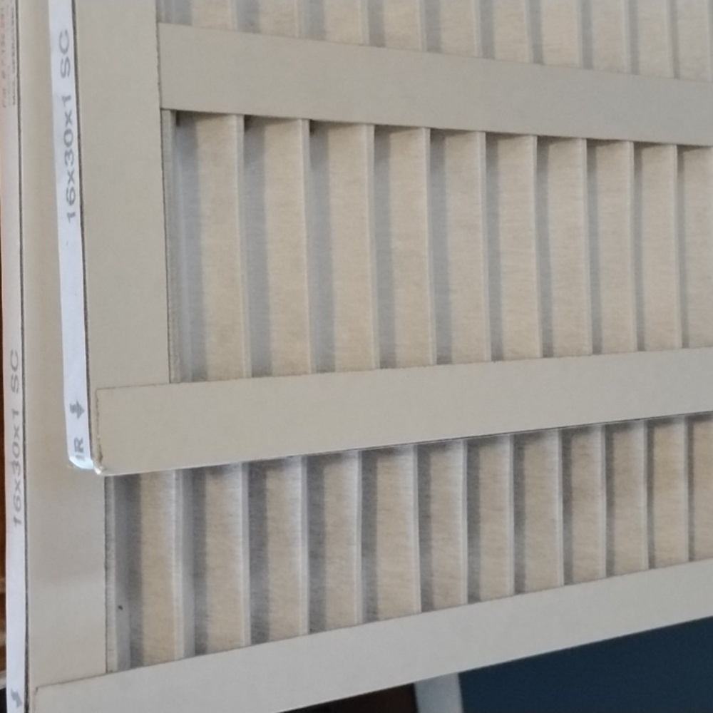 Standard pleated filters